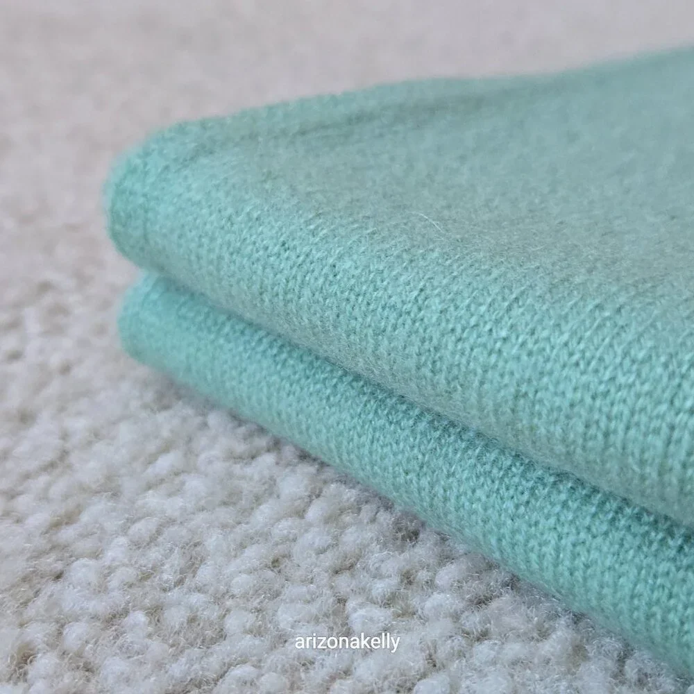 NWT Woolovers Cashmere Knit Scarf Sage Green